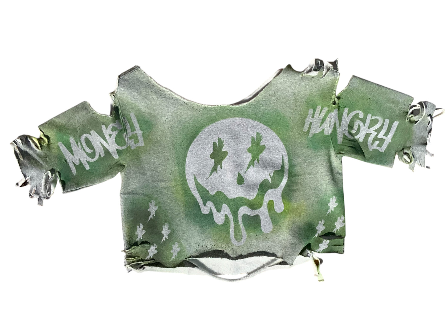 Money Hungry Signature Distressed Crewneck